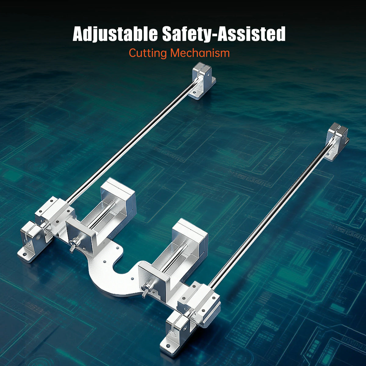 Adjustable precision vise on the ToAuto smart saw clamp