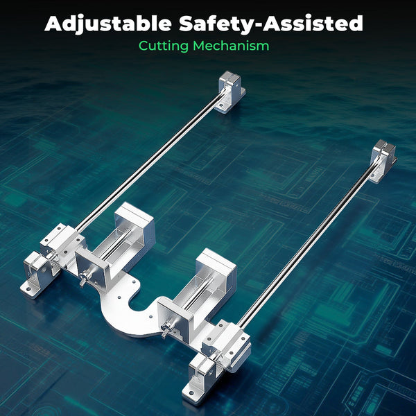 Precision Long Axis CNC Clamp Module 6-8 Inch High Precision Vise Guide Rail Slider Kit with Safety Shield ToAuto Tool