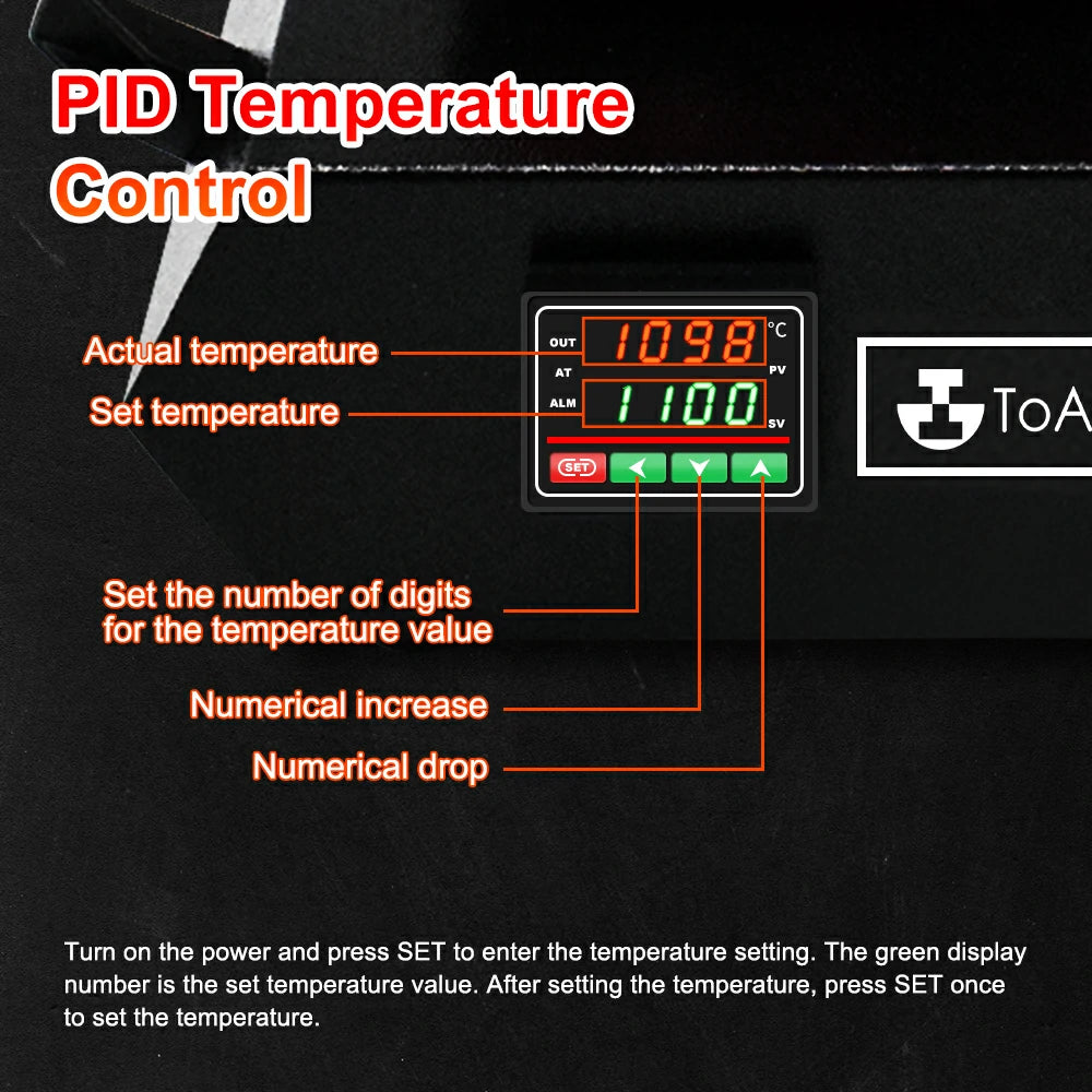 ToAuto 3+1KG dual crucible electric melting furnace