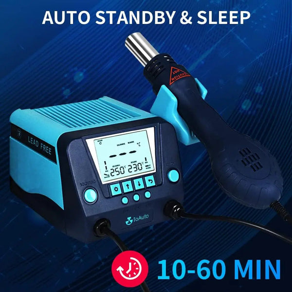 DS882 Soldering Station 2 in 1 Soldering Iron Hot Air Gun ToAuto Metal Studio