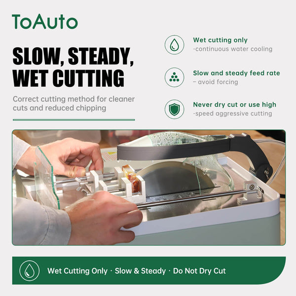 ToAuto 6-Inch Sintered Diamond Cutting Blade for Gemstones | G6 Series Toautotoolglobal