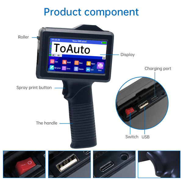 ToAuto V4 Portable Handheld Inkjet Printer - ToAuto Tool