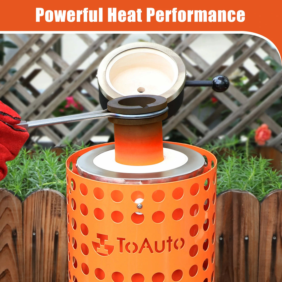 Lid and top opening of the 3KG electric metal melting furnace