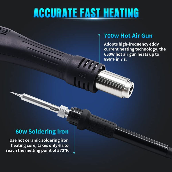 8786D-Pro Soldering Station Hot Air Gun - ToAuto Tool