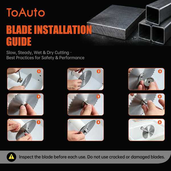 ToAuto 6-Inch Metal Cutting Saw Blade for Aluminum, Copper and Mild Steel