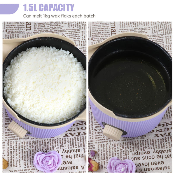 TOAUTO Handheld 1.5L Small Wax Melting Pot Purple - ToAuto Tool