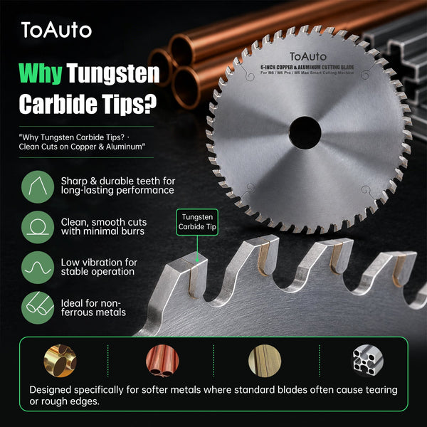 ToAuto 6-Inch Copper & Aluminum Cutting Blade | M6 Series Toautotoolglobal
