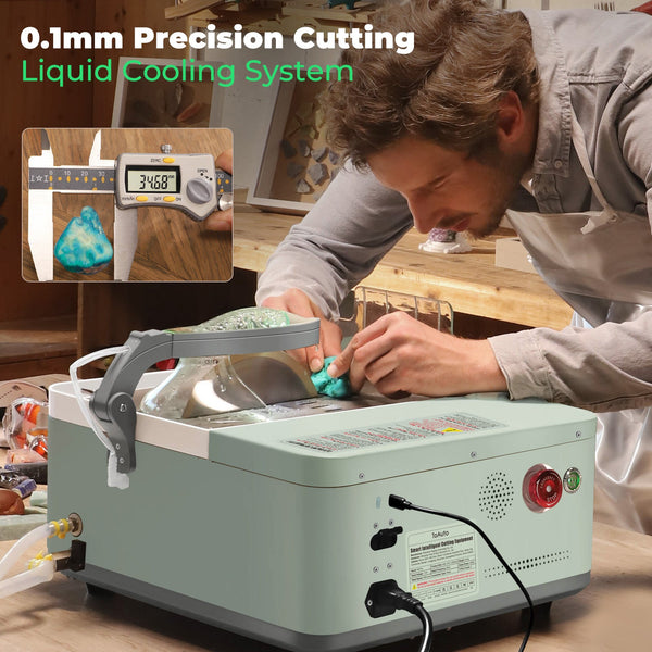 6 Inch Gemstone cutting machine for DIY Precise cutting ToAuto Tool