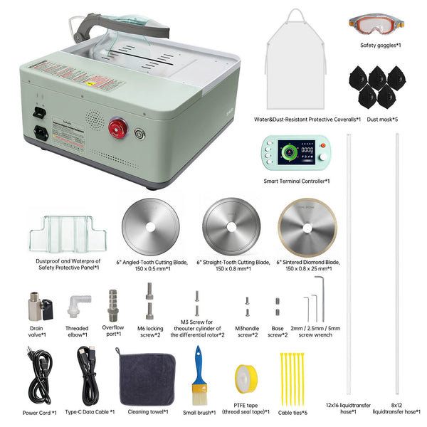 6 Inch Gemstone cutting machine for DIY Precise cutting ToAuto Tool