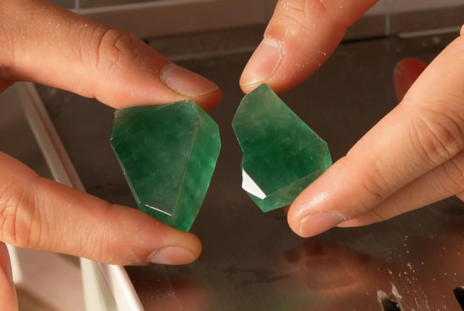 The ToAuto gemstone cutting machine can be used to cut Green_Fluorite.