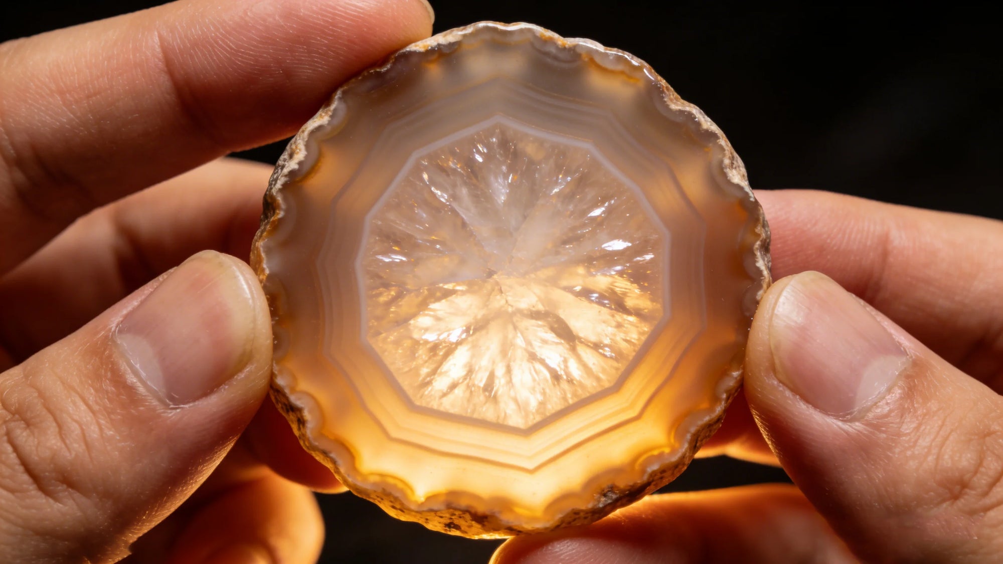 The ToAuto gemstone cutting machine can be used to cut Natural Agate Geode Slice.