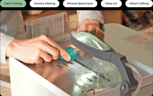 Smart cutting machine multi material cutting demo gif.