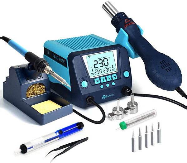 DS882 Soldering Station 2 in 1 Soldering Iron Hot Air Gun - ToAuto Tool
