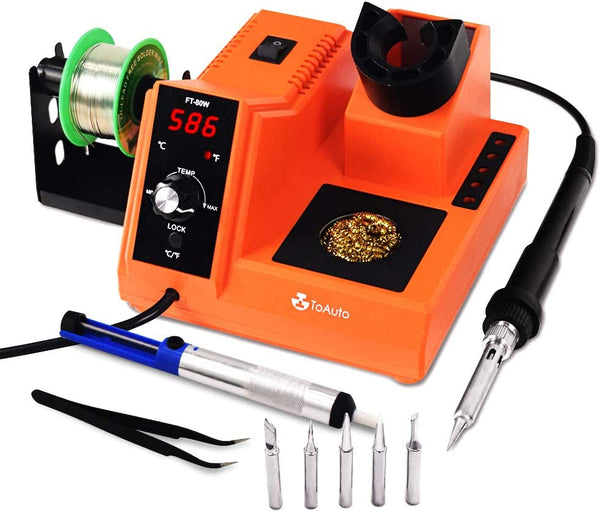 Soldering Station 80W Digital Solder Iron Station Kit - ToAuto Tool
