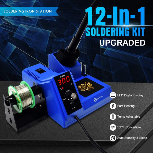 Soldering Station 80W Digital Solder Iron Station Kit - ToAuto Tool